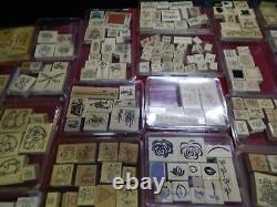 STAMPIN' UP stamp collection set 1995-2002 lot vintage