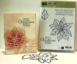 STAMPIN UPJoyful Christmas clear set & matching Dies by davePoinsettia