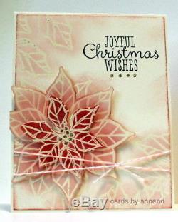 STAMPIN UPJoyful Christmas clear set & matching Dies by davePoinsettia