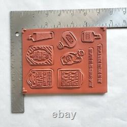 SUITE HAUNTINGS Stampin Up 139795 Rubber Stamp Set Halloween treats party abx100