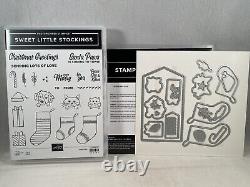 SWEET LITTLE STOCKINGS Stamp Set STOCKING Dies Stampin Up Cat Dog Christmas H21