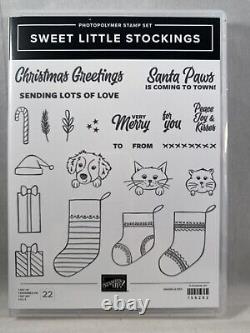 SWEET LITTLE STOCKINGS Stamp Set STOCKING Dies Stampin Up Cat Dog Christmas H21