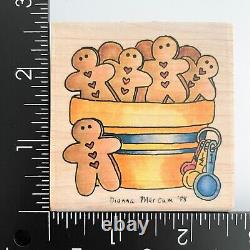 Stampassions Dianna Marcum Fresh & Yummy D4218 Gingerbread Man Rubber Stamp