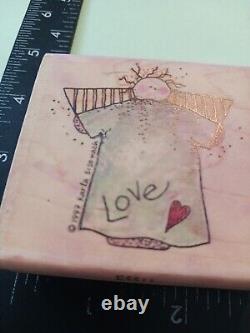 Stampassions, Folk Art Love Angel, Karla Eisenach, (B501), Used