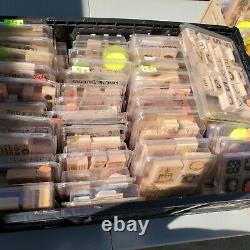 Stampin' UP! Stamps Huge Lot of 45 sets Cling Wood Mounted Rubber Lot 3