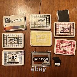 Stampin' UP! Stamps Huge Lot of 75 Stamps Pastel Set Ink And Ink Pads