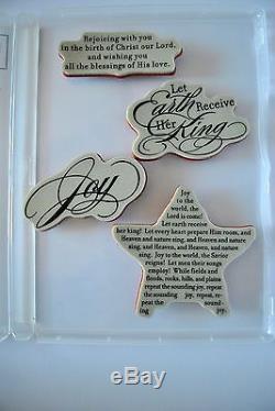 Stampin' UP! THE SOUNDING JOY stamp set clear mount Christmas