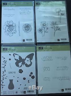 Stampin' Up! 14 Stamp Sets, 7 NewithUM 4 Punches PP Box 8