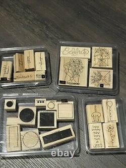 Stampin Up! 31 sets of stamps 177 stamps christmas halloween floral cats saying