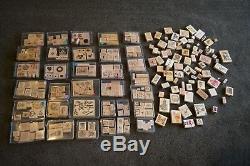 Stampin' Up! 32 Rubber Stamp Sets & 80+ Mounted Stamps Misc Exc. Cond New & EUC