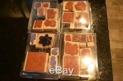 Stampin' Up! 32 Rubber Stamp Sets & 80+ Mounted Stamps Misc Exc. Cond New & EUC
