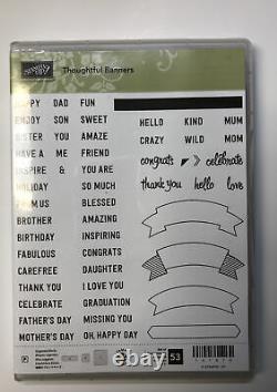Stampin' Up 5 Banner Themed Stamp Sets, Plus Dies And Matching Punch NLA