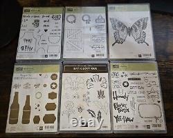 Stampin Up 6 Sets Dies And Stamps Rubber And Photopolymer Polymer Lot