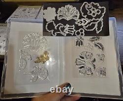 Stampin Up 6 Sets Dies And Stamps Rubber And Photopolymer Polymer Lot