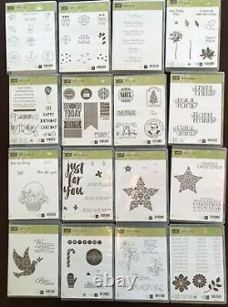 Stampin' Up! 90 stamp sets 43 Dies 32 Punches 9 Embossed Folders
