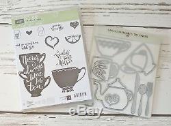 Stampin' Up! A Nice Cuppa bundle stamp set and Cup & Kettle framelits