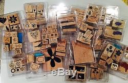 Stampin Up! AMAZINGLY Huge Lot of 22 SETS of Wooden Stamps (OVER 160 stamps!)