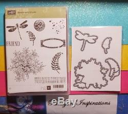 Stampin Up AWESOMELY ARTISTIC & DIES BY DAVE FULL SET Framelits Dragonfly