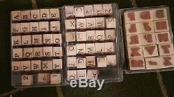 Stampin Up Alpha/Numbers Stamp Sets Lot of 10