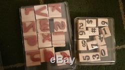 Stampin Up Alpha/Numbers Stamp Sets Lot of 10