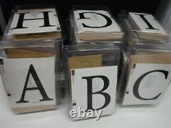 Stampin Up Alphabet A-z Monogram Letter Wood 27 Rubber Stamps Set New A27563