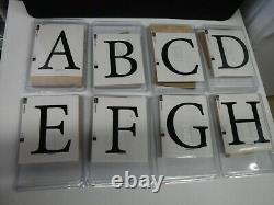Stampin Up Alphabet A-z Monogram Letter Wood 27 Rubber Stamps Set New A27563
