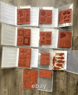 Stampin' Up Assorted Lot of 18 Stamp Sets Seasonal Large Variety