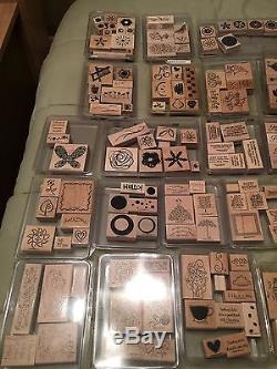 Stampin' Up! Assorted Rubber Stamp Collection 38 Sets, 321 Stamps! Plus Bonus