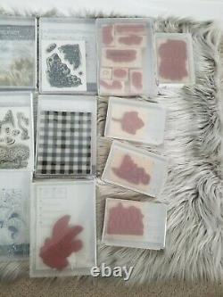 Stampin' Up Assorted Stamp Sets Lot of 50+ Stamps Close to my heart Sizzix