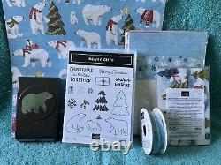 Stampin' Up! BEARY CUTE Photopolymer SSPunchDSPRibbonMemories Card Pack&Enve