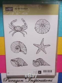 Stampin Up BY THE SEASHORE Stamp Set & Matching DIES BY DAVE Crab Starfish Shell