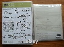 Stampin' Up! Best Birds Photopolymer Stamp Set + Birds & Blooms Thinlits Dies