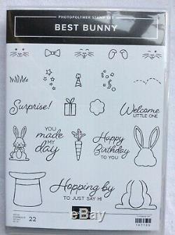 Stampin Up! Best Bunnyphotopolymer stamp set & Bunny Builder PunchNEW