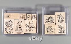 Stampin Up Best Fiends and Just Between Fiends Rubber Stamp Sets Halloween