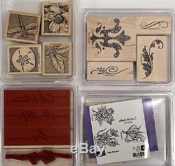 Stampin Up Big Lot of 30 Sets / Mounted on Wood / Gently Used