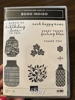 Stampin' Up! Boho Indigo Photopolymer Stamp Set & Coord Dies Product medley New