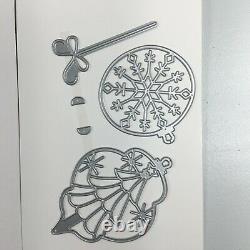 Stampin Up Bright Baubles Stamp Set And Delicate Baubles Dies Christmas NEW