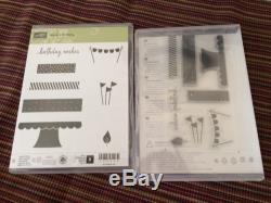 Stampin Up Build A Birthday Set Of 8 Clear Mount Photopolymer Brand NEW
