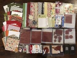 Stampin Up Bundle Lot 12 Holidays, DSP, Cardstocks, Stamp Sets, Ribbons, & More