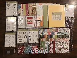 Stampin Up Bundle Lot 14 DSP, Cardstocks, Stamp Sets, Ribbons, & More