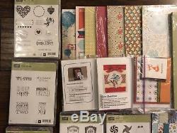 Stampin Up Bundle Lot 14 DSP, Cardstocks, Stamp Sets, Ribbons, & More