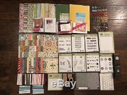 Stampin Up Bundle Lot 21 DSP, Cardstocks, Stamp Sets, Ribbons, & More