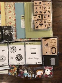 Stampin Up Bundle Lot 3 Christmas, DSP, Cardstocks, Stamp Sets, Ribbons, & More