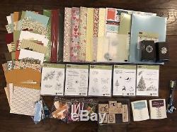 Stampin Up Bundle Lot 4 Christmas, DSP, Cardstocks, Stamp Sets, Ribbons, & More