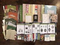 Stampin Up Bundle Lot 8 Christmas, DSP, Cardstocks, Stamp Sets, Ribbons, & More
