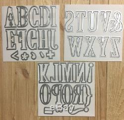 Stampin Up By Bundle- Used LETTERS FOR YOU Stamp Set LARGE LETTERS Dies NIP