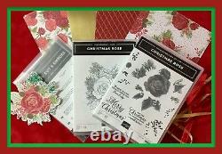 Stampin' Up! CHRISTMAS ROSE 2 Case Stamp Set & ROSES Dies Plus DSP & more! NEW#2