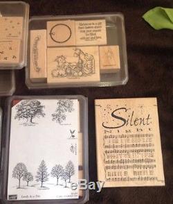 Stampin Up CHRISTMAS Sets Lovely As A Tree CHRISTIAN HOLIDAY LOT Old Olive INK