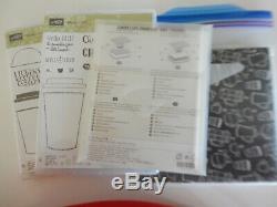 Stampin Up COFFEE CAFE, MERRY CAFE Stamp Sets + Framelits + COFFEE BREAK DSP
