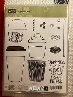 Stampin' Up COFFEE & MERRY CAFE Stamp Sets COFFEE CUP Framelits DiesHTF